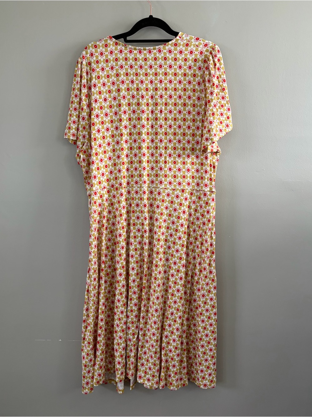 Boden Floral Crew Neck Jersey Short Sleeve Mini Dress Size 16/18L NWOT - Picture 5 of 9